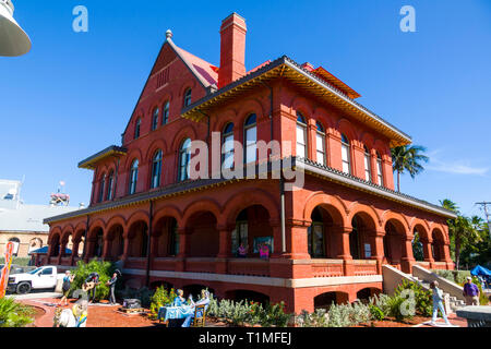 Museo di Arte e Storia a Key West, U.S. città isola, è parte della Florida Keys arcipelago. È anche della Florida punto più meridionale, giacente roug Foto Stock