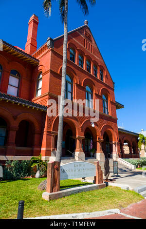 Museo di Arte e Storia a Key West, U.S. città isola, è parte della Florida Keys arcipelago. È anche della Florida punto più meridionale, giacente roug Foto Stock