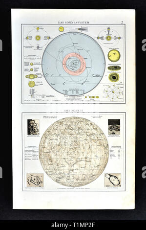 Andrees mappa Antichi Foto Stock