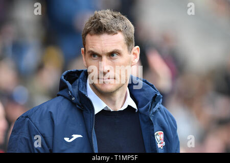 Il 23 marzo 2019 , Meadow Lane, Nottingham, Inghilterra; Sky scommessa lega due, Notts County vs Exeter City ; Exeter City Manager Matt Taylor Jon credito Hobley/news immagini Foto Stock