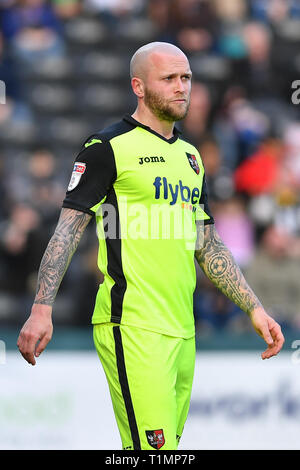 Il 23 marzo 2019 , Meadow Lane, Nottingham, Inghilterra; Sky scommessa lega due, Notts County vs Exeter City ; Nicky diritto (8) di Exeter City credito Hobley Jon/news immagini Foto Stock