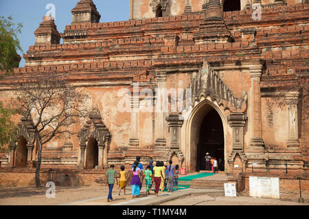 Tempio Sulamani, Old Bagan village, Mandalay regione, Myanmar, Asia Foto Stock