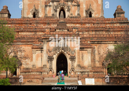 Tempio Sulamani, Old Bagan village, Mandalay regione, Myanmar, Asia Foto Stock