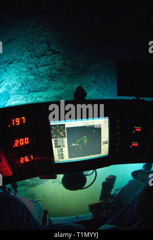 Deep sea adventure, viaggio sub con submarin 'DeepSee', Cocos Island, Costa Rica Foto Stock