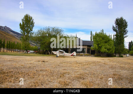 Il Lodge a valle Chacabuco, Patagonia Parco Nazionale, Aysen, Patagonia, Cile Foto Stock