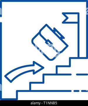 Investimento passivo icona linea concept. Investimento passivo piatto simbolo del vettore, segno, illustrazione di contorno. Illustrazione Vettoriale