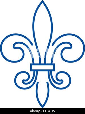 Firenze italiano icona linea concept. Firenze italiano piatto simbolo del vettore, segno, illustrazione di contorno. Illustrazione Vettoriale