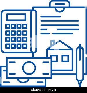 Spese personali icona linea concept. Spese personali piatto simbolo del vettore, segno, illustrazione di contorno. Illustrazione Vettoriale