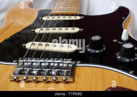 Chitarra elettrica, strumento musicale Stratocaster Copy Foto Stock