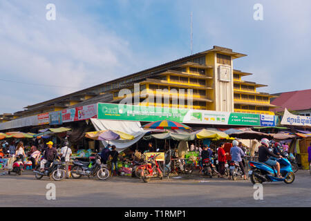 Psar Nath, Mercato Centrale, Battambang, Cambogia, Asia Foto Stock