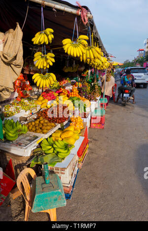 Psar Nath, Mercato Centrale, Battambang, Cambogia, Asia Foto Stock