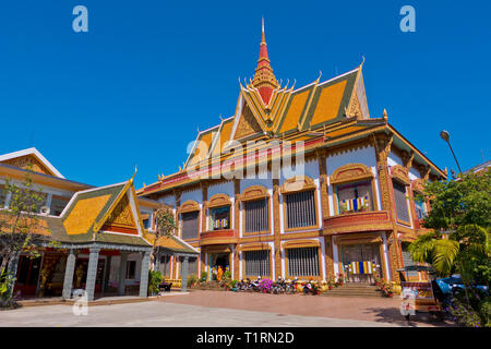 Pagoda Preah Prom Rath, Wat Preah Prom Rath, Siem Reap, Cambogia, Asia Foto Stock