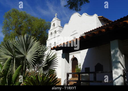 Basilica della Missione di San Diego de Alcala Foto Stock