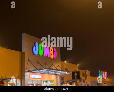 Bucarest 7.03.2019 Logo Jumbo più grande sotore giocattolo Foto Stock