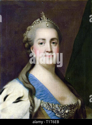 Ritratto di Caterina II di Russia (1729-1796), Vigilius Eriksen, c. 1762 Foto Stock