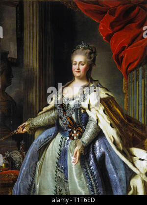 Ritratto di Caterina II di Russia (1729-1796), Fyodor Rokotov, c. 1770 Foto Stock