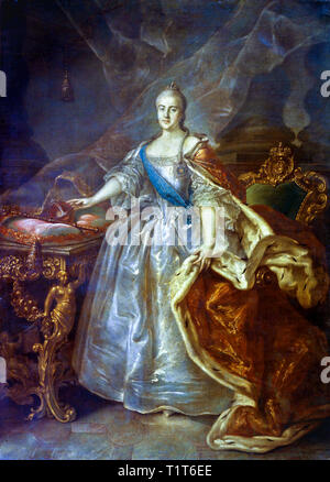 Ritratto di Caterina II di Russia (1729-1796), 1762, Ivan Argunov Foto Stock