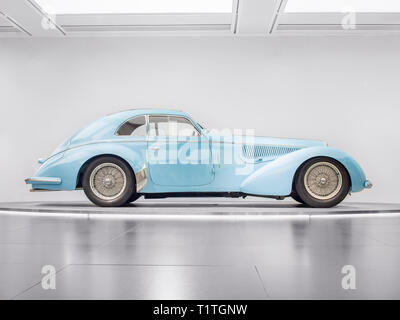 ARESE, ITALIA-febbraio 13, 2019: 1938 8C 2900 B lungo in Alfa Romeo Museum (Museo Storico Alfa Romeo) Foto Stock