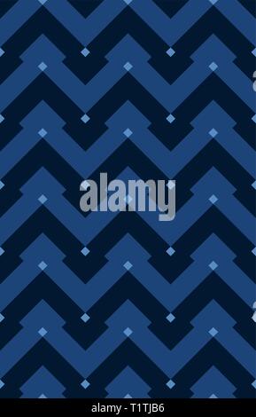 Chevron seamless disegno vettoriale. Geometrica modello di Moresco. Vintage ornamento a zig-zag. Configurazione astratta per tessuto o il confezionamento Illustrazione Vettoriale