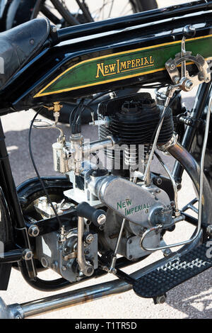 Nuova imperial pre guerra motocicletta vintage astratta. In Inghilterra. Foto Stock