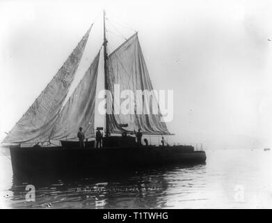 MAS convertito in peschereccio - MAS torpediniera utilizzato durante la prima guerra mondiale convertito in barca da pesca Foto Stock