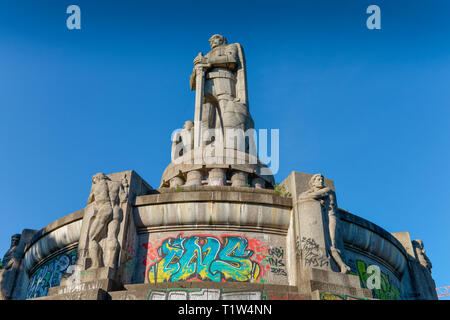 Bismarck-Denkmal, Seewartenstrasse, Neustadt, Amburgo, Deutschland Foto Stock