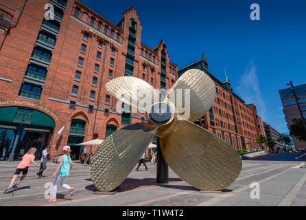 Internationales Maritimes Museum, Koreastrasse, Hafencity di Amburgo, Deutschland Foto Stock