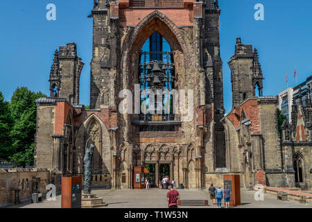 Ehemalige Hauptkirche San Nikolai, Hopfenmarkt, Willy-Brandt-Strasse, Amburgo, Deutschland Foto Stock