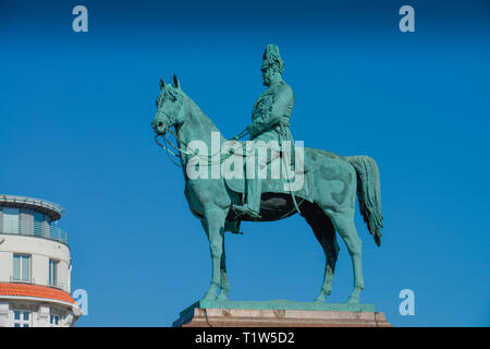 Kaiser-Wilhelm-Denkmal, Platz der Republik, Altona Amburgo, Deutschland Foto Stock