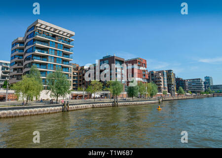 Grasbrookhafen, Dalmannkai, Hafencity di Amburgo, Deutschland Foto Stock