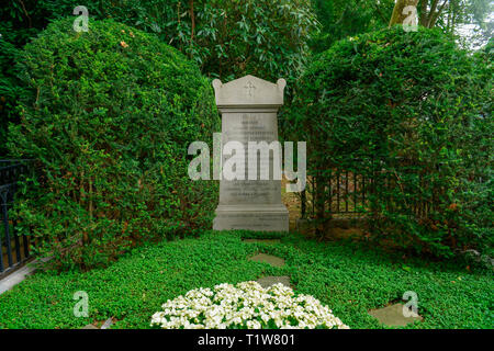 Grab, Marcus Dumont, Melaten-Friedhof, Aachener Strasse, Lindenthal, Koeln, Nordrhein-Westfalen, Deutschland Foto Stock