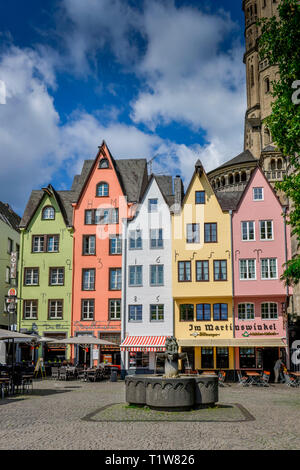 Altbauten, Fischmarkt, Martinsviertel, Koeln, Nordrhein-Westfalen, Deutschland Foto Stock
