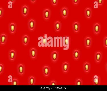 Fragola, texture di sfondo vettoriale illustrazione vettoriale Illustrazione Vettoriale