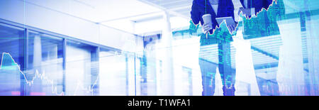 Immagine composita di titoli e azioni Foto Stock