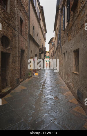 Bellissimi posti nella magica piccola città, Pienza. Foto Stock