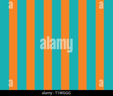Luminose strisce blu su sfondo arancione. vertical pattern in stile geometrico con gradiente. Illustrazione Vettoriale