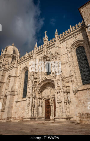 Il Monastero dos Jerónimos a Belem, Lisbona, Portogallo Foto Stock