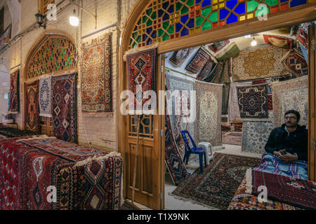 Naqsh-e JAHAN bazaar di Isfahan, Iran. Foto Stock