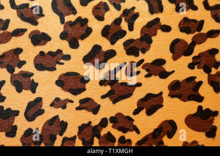 Selvatica Animali africani nascondi pattern leopard giallo Foto Stock