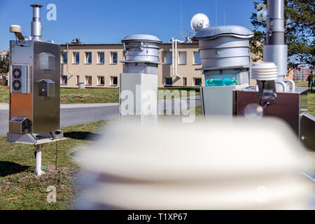 Český hydrometeorologický ústav, Libuš, Praha, Česká republika / Istituto Idrometeorologico della Repubblica Ceca, Praga - Libus, Repubblica Ceca Foto Stock