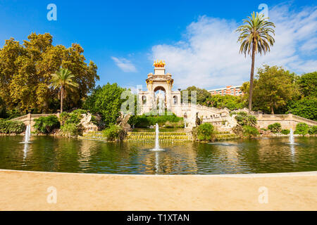 Il Parc de la Ciutadella o Cittadella Park è un parco nel centro città di Barcellona in Catalogna la regione della Spagna Foto Stock