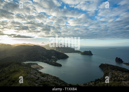 Vista aerea di Hienghene, Nuova Caledonia Foto Stock