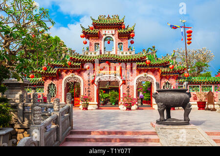 Fukian Assembly Hall o Phuc Kien nell'antica città di Hoi An in Quang Nam Provincia del Vietnam Foto Stock