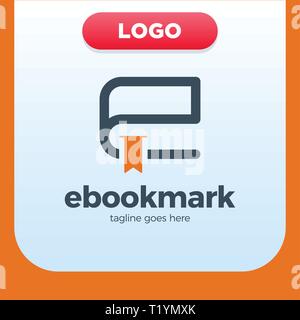 Ebook lettera iniziale del Logo e del modello di progettazione Illustrazione Vettoriale