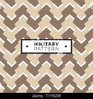 Il camuffamento. Modello senza cuciture con geometrica militare ornamento del vettore. Illustrazione Vettoriale