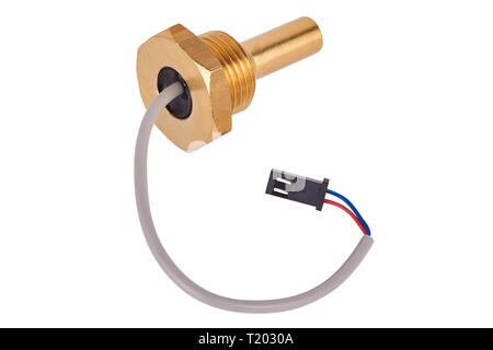 La caldaia il sensore di temperatura. Parti di ricambio per macchine da caffè. Isolato Foto Stock