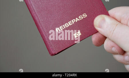 Reisepass è tedesco per passaporto Foto Stock