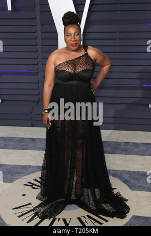 2019 Vanity Fair Oscar Party a seguito della 91Academy Awards a Wallis Annenberg Center for the Performing Arts di Beverly Hills, la California. Dotato di: Tarana Burke dove: Beverly Hills, in California, negli Stati Uniti quando: 24 Feb 2019 Credit: Sheri Determan/WENN.com Foto Stock
