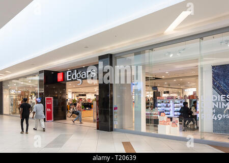 Ingresso Edgars Department Store, Springs Mall Shopping Centre, Casseldale, molle, East Rand, provincia di Gauteng, Repubblica del Sud Africa Foto Stock