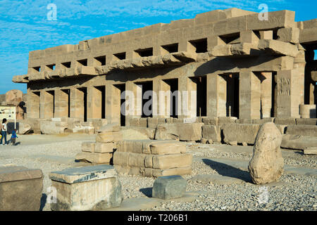 Ägypten, Luxor, Karnak-Tempel, Festtempel von Thutmosis III. Foto Stock